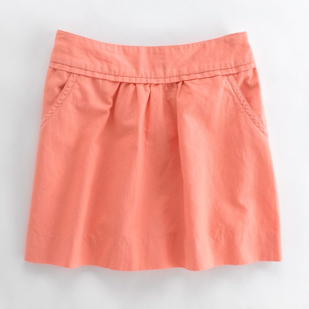 J-Crew Factory Cotton-Linen Cavalry Skirt